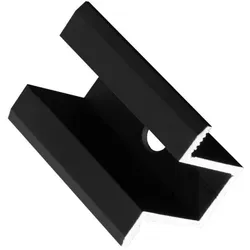 FeuerAnker Mittelklemme Aluminium 50 mm Länge schwarz PV Halterung Solar