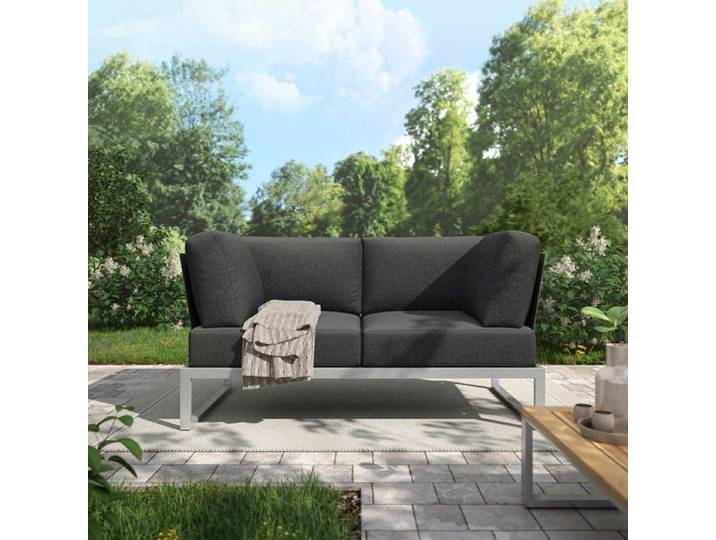OUTLIV. Capri Gartenloungesofa Edelstahl/Polyester