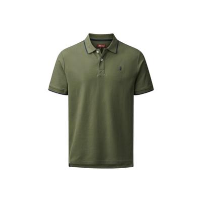 Kurzarmhemd MCS "MCS Polo MCRiver", Herren, Gr. 3XL, Normalgrößen, grün (beetle), Obermaterial: 100% Baumwolle, Hemden