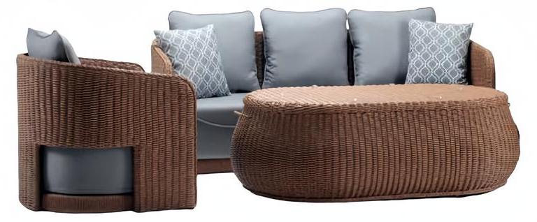 Außenmöbel Garten Möbel Rattanmöbel Balkonmöbel Terrassenmöbel Sofa Set Couch