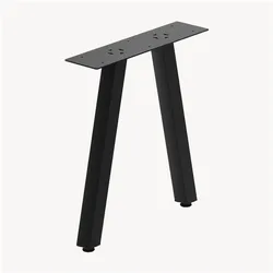 En.Casa, Tischbeine + Tischgestell, Tischgestell 2er Set Heustreu 45x40cm Schwarz