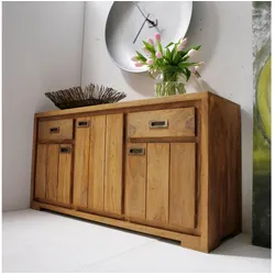 Sideboard Sheesham 148x47x75  braun geölt NATURE BROWN #857