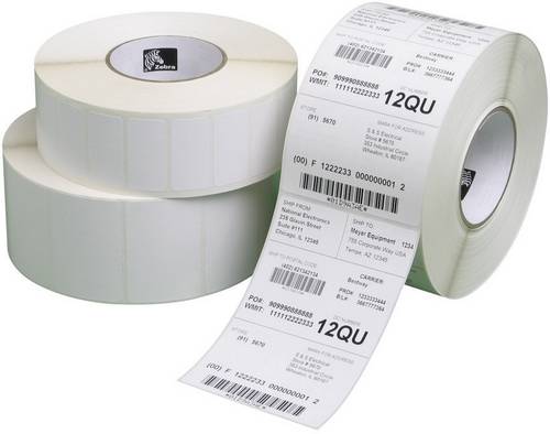 Zebra Etiketten Rolle 25 x 76mm Thermodirekt Papier Weiß 11160 St. Permanent haftend 3007207 Universal-Etiketten