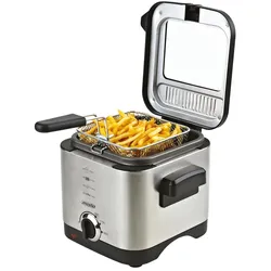 Mesko MS 4910 Fritteuse 1,5 Liter 900 Watt Silber