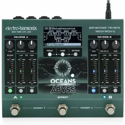 Electro Harmonix Oceans Abyss Dual Stereo Reverb Pedal