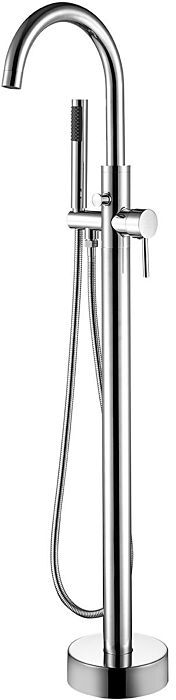Fukana stile Wannenarmatur 22658750 chrom, mit rundem Standrohr, freistehend