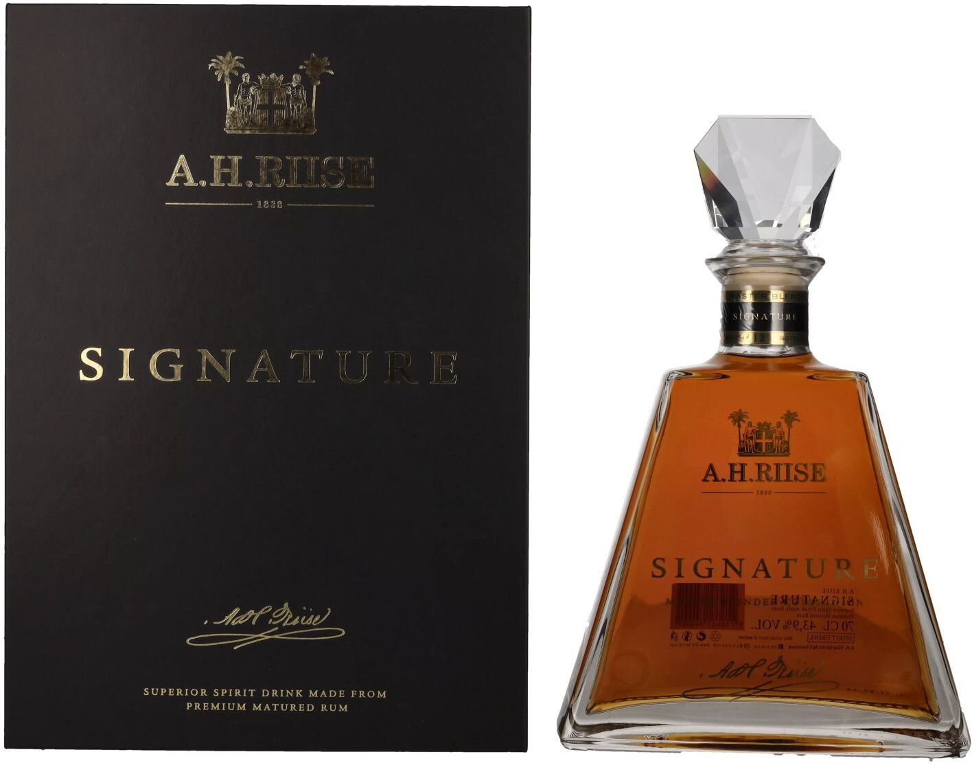 A.H. Riise SIGNATURE Master Blender Collection 43,9% Vol. 0,7l in Geschenkbox