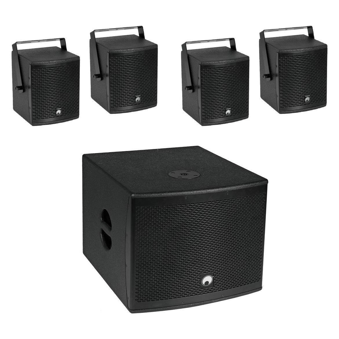 Omnitronic Molly-12A+Molly-6 Aktives PA-Lautsprecher-Set inkl. Subwoofer, Bluetooth (Aktiv) (20000757)