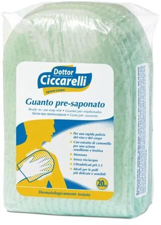 Ciccarelli Dr. Guanto Presaponato Senza Risciacquo Monouso 20 Pezzi