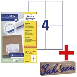 Avery Zweckform 880er-Pack Universal-Etiketten mit ultragrip »3483-200« inkl. Gebäck »Kipferl«