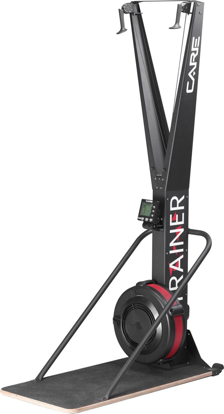 CARE SKI TRAINER - Vernetzter Indoor-Cycle - 10 Widerstandsstufen über Hebel einstellbar - 5 Trainingsmodi - Einsatz im Fitnessstudio oder zu Hause