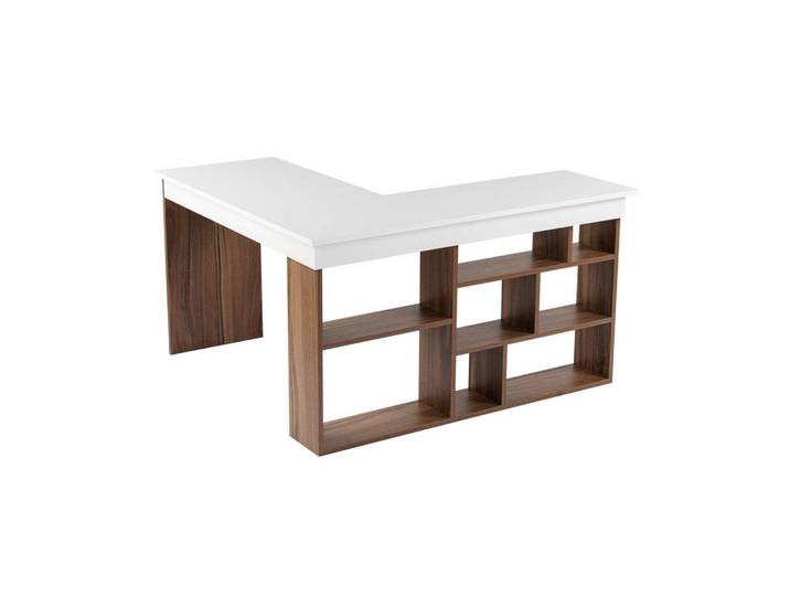 Habitat Garten Schreibtisch vesper Braun, Holz, 120x72x130 cm, Büromöbel, Schreibtische, Schreibtische