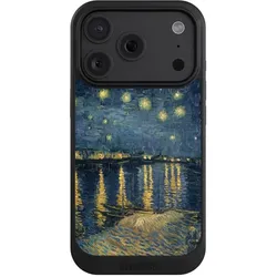 Nivocase Hülle für Apple iPhone 18 Pro Handyhülle NIVOcore Case Schwarz Kunst Malerei (Apple iPhone 18 Pro), Smartphone Hülle, Schwarz