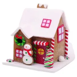 Deko Lebkuchenhaus 13cm Variante 2
