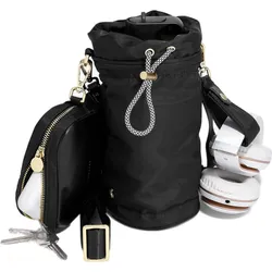 Stackers Thermotasche mit Flasche schwarz aus Nylon