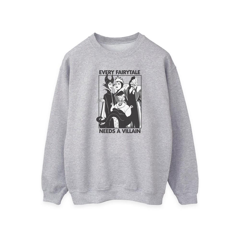 Disney Dames/Dames Elk sprookje heeft een schurk nodig Sweatshirt (Heide Grijs)