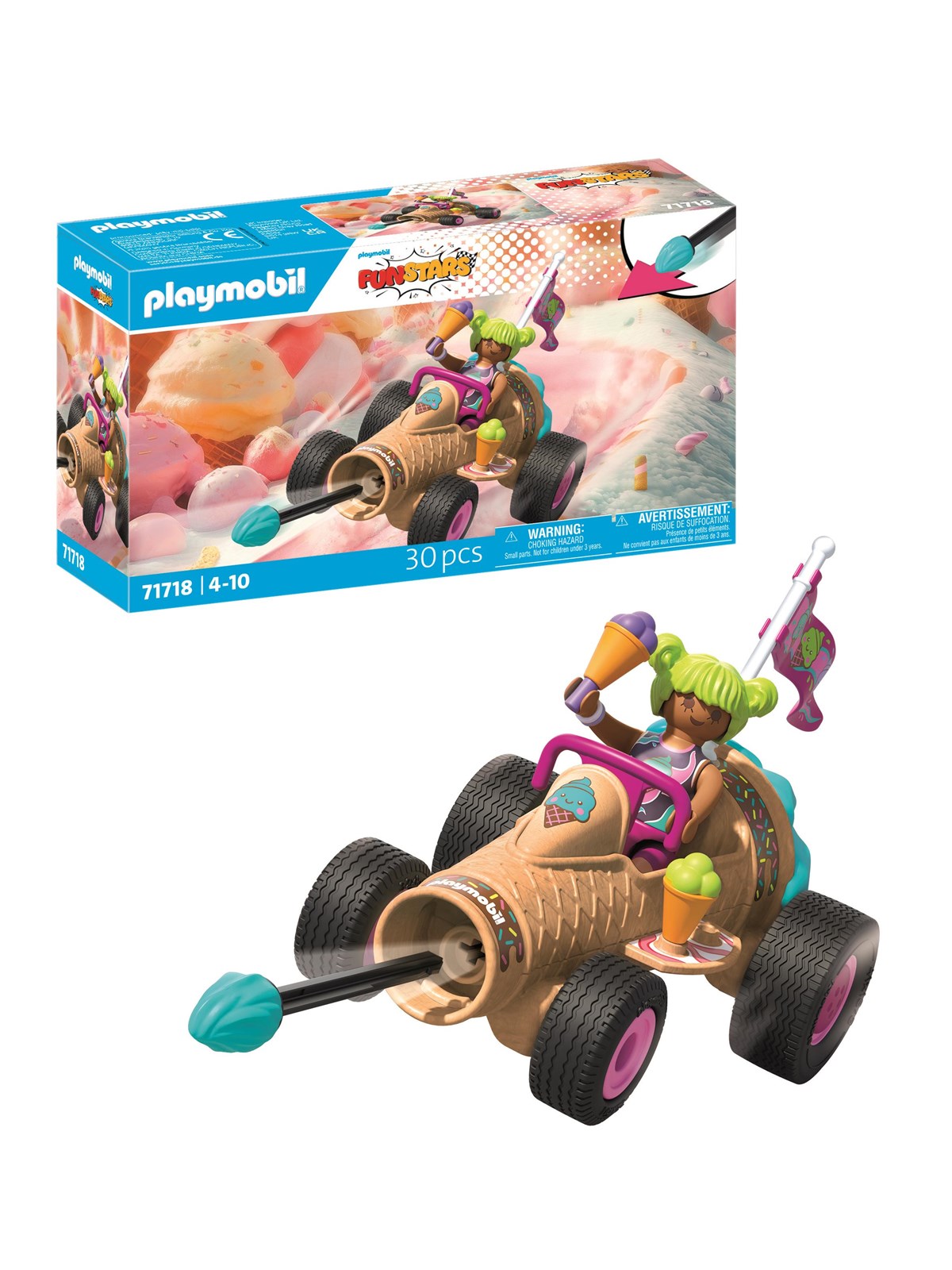 Playmobil - Funstars Racing Ice Cream Cone - 71718