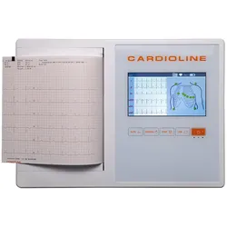 Cardioline Ruhe-EKG ECG200L 7-Touchscreen-Farbdisplay, tragbar