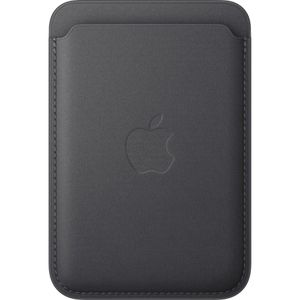 Apple Kreditkartenetui iPhone Feingewebe Wallet, Feintwill, für 3 Karten, schwarz, mit MagSafe