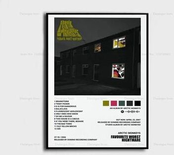 Uplift Picks Arctic Monkeys Album Cover Poster Canvas Music Wall Art Print 16 40x50 Cm no Frame