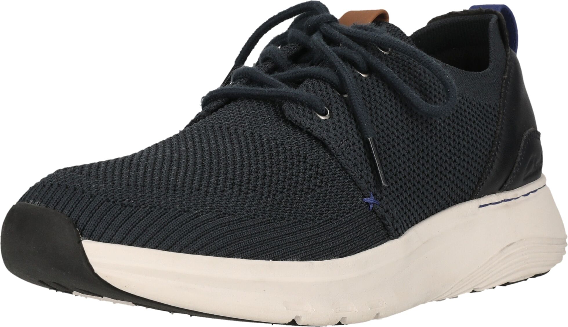 Sneaker CLARKS "Motion Trek", Herren, Gr. 42, Kunstfaser, blau, Schuhe Sneaker, mit fortschrittlicher Motion Tread Technologie
