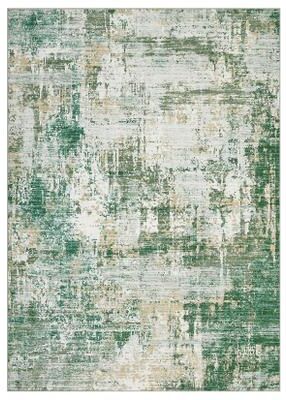 Garvee Abstract Impression Foldable Printed Area Rug 100% Polyester Washable Backing for Living Room