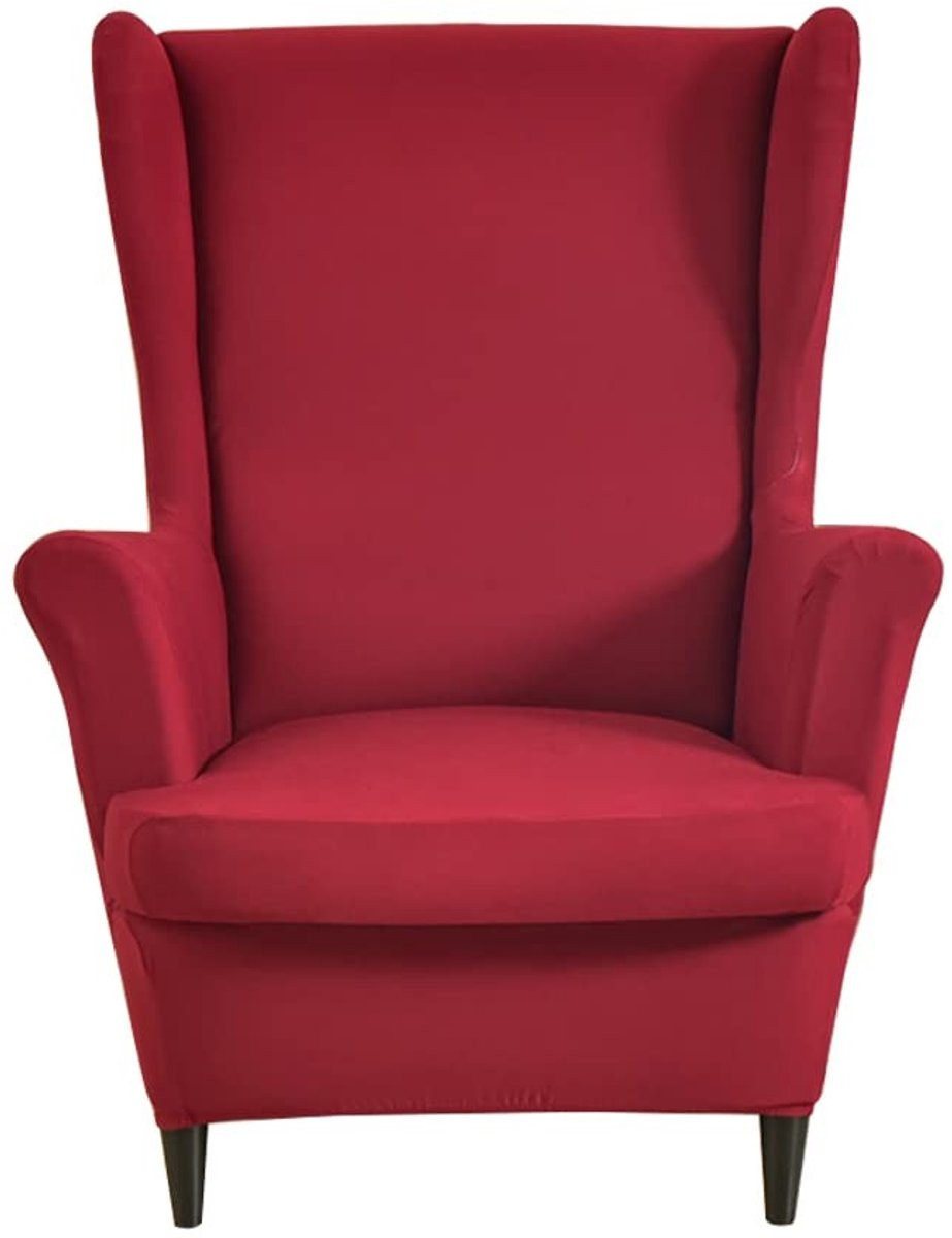 Omgoods Wing Chair Slipcovers - 2 Delige Beschermhoezen voor Armstoelen - Jacquard Stof