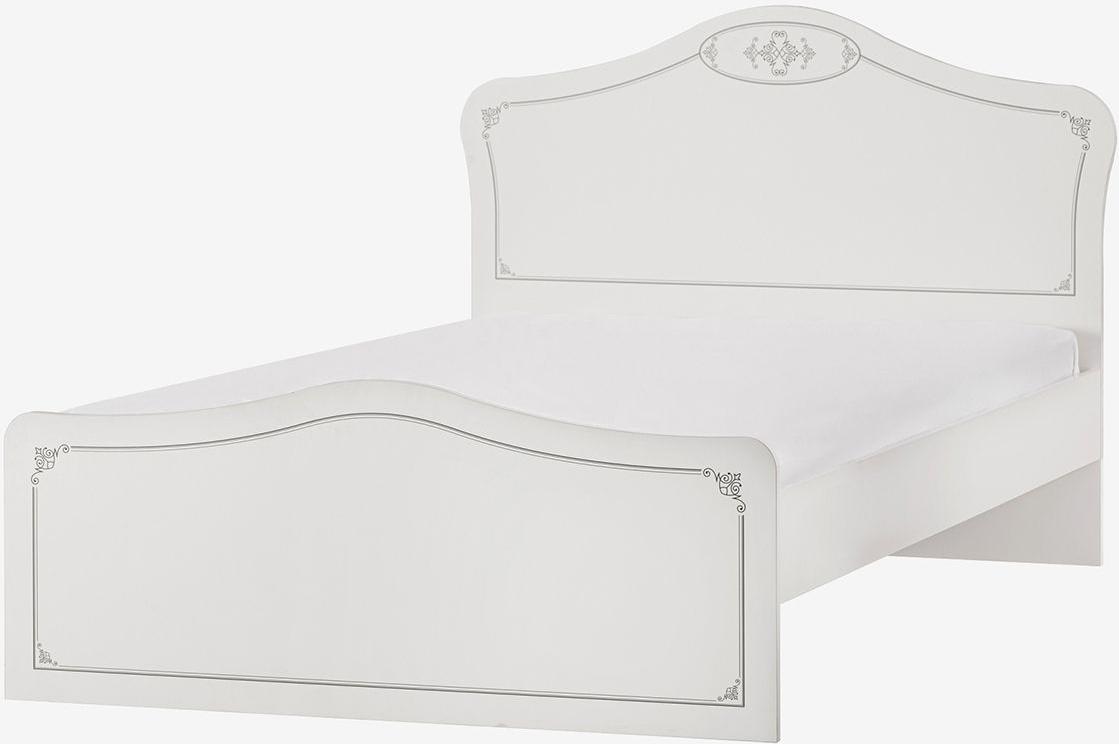 Einzelbett Pearl 120 x 200 cm in Weiß