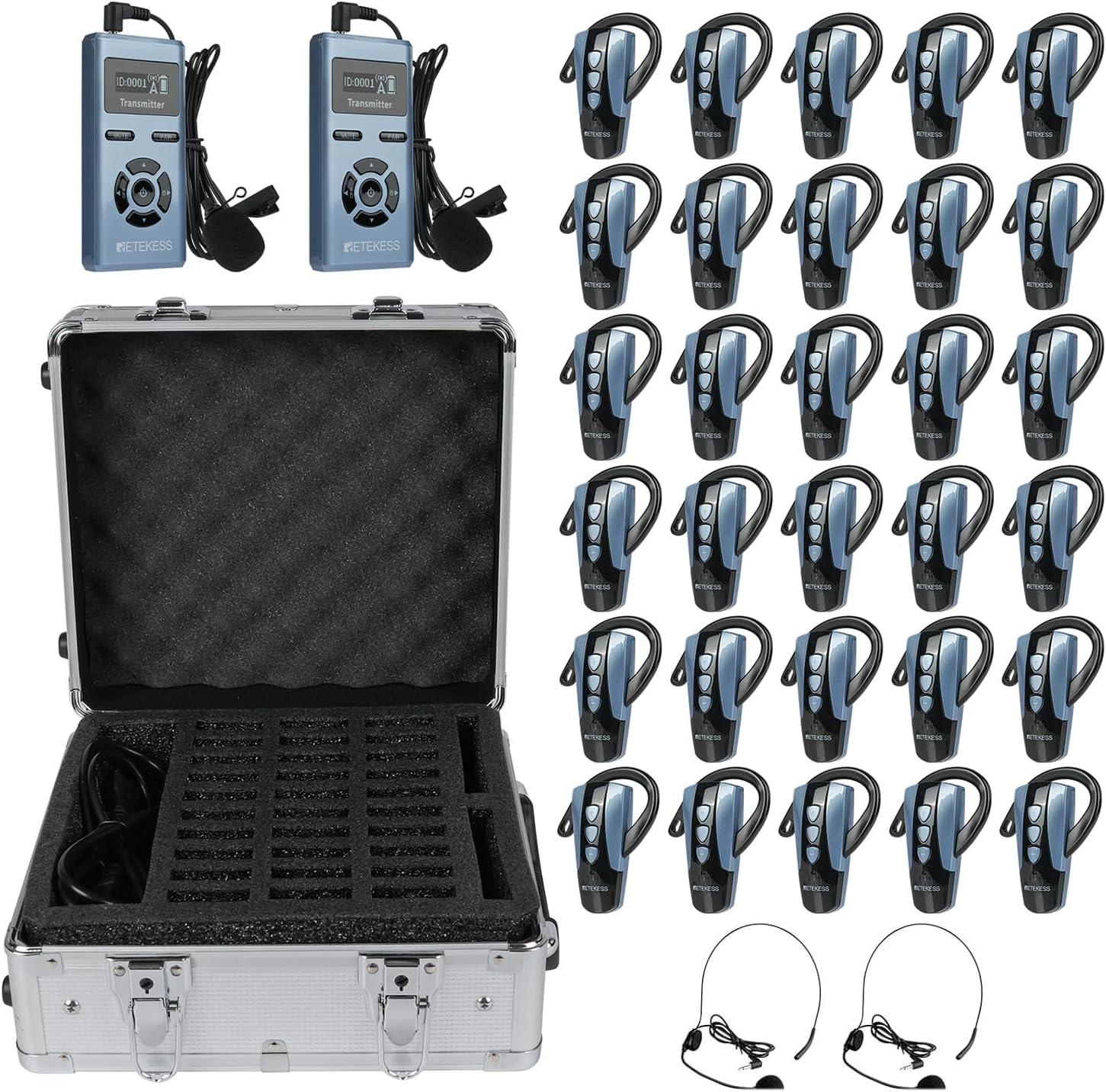Retekess TT106S Tour Guide System, Audio System, Lange Lebensdauer, 200 m, One-Touch-Steuerung, Großtasten-Design, für Konferenzen, Reisen