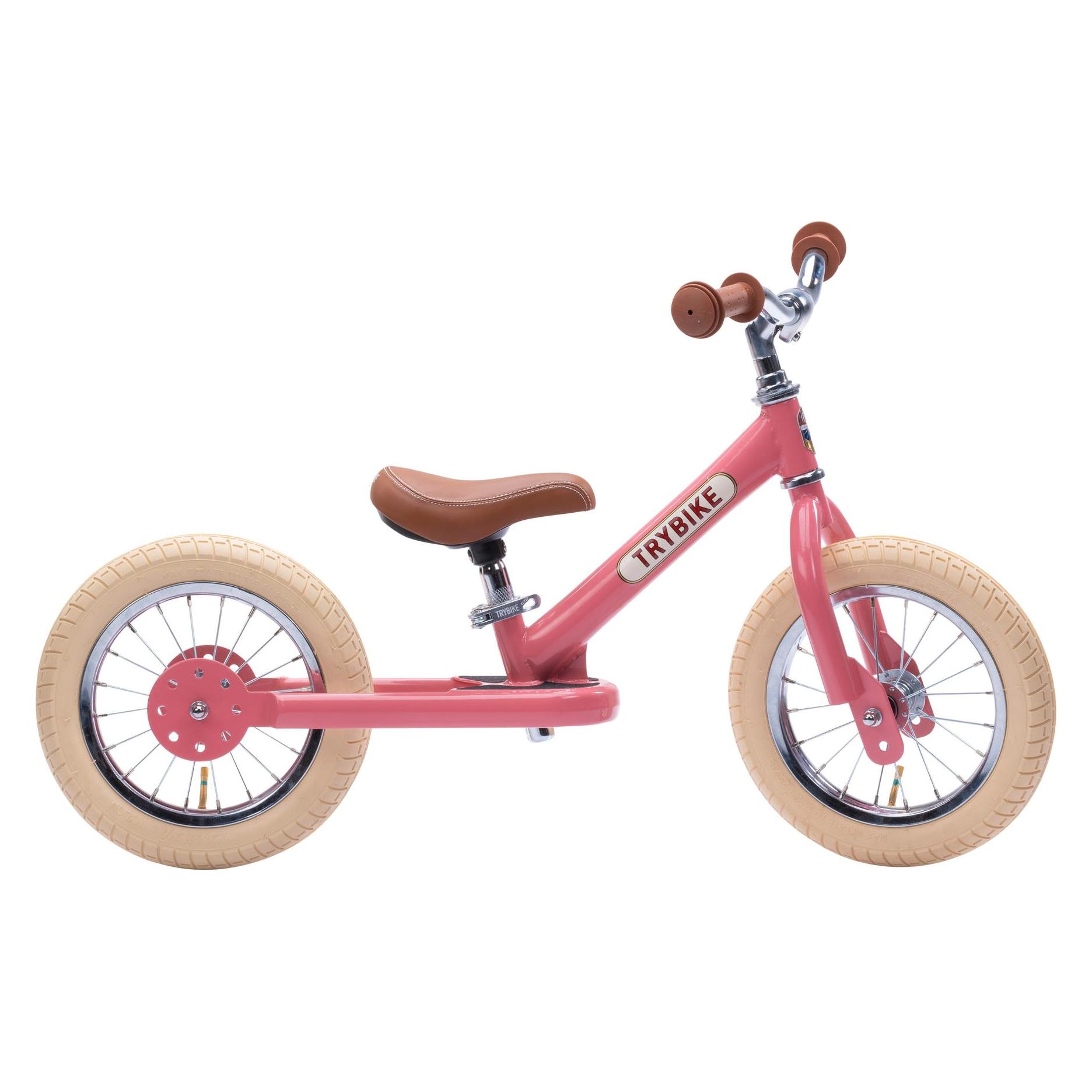 Trybike 2 wheels steel - Vintage Rose (30TBS-2-PNK-VIN) (9.65") (30TBS-2-PNK-VIN)