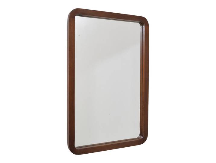 Fragix Wandspiegel Britt Braun, Dunkelbraun, Metall, 45x70x3 cm, Spiegel, Wandspiegel