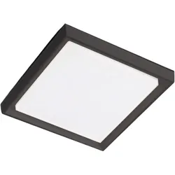 Zafferano Alu Wand- und Deckenleuchte aus Aluminium-Druckguss, dunkelgrau, 30W LED, 3000K, IP54, modernes und vielseitiges Design für Innen- und Außenbereiche