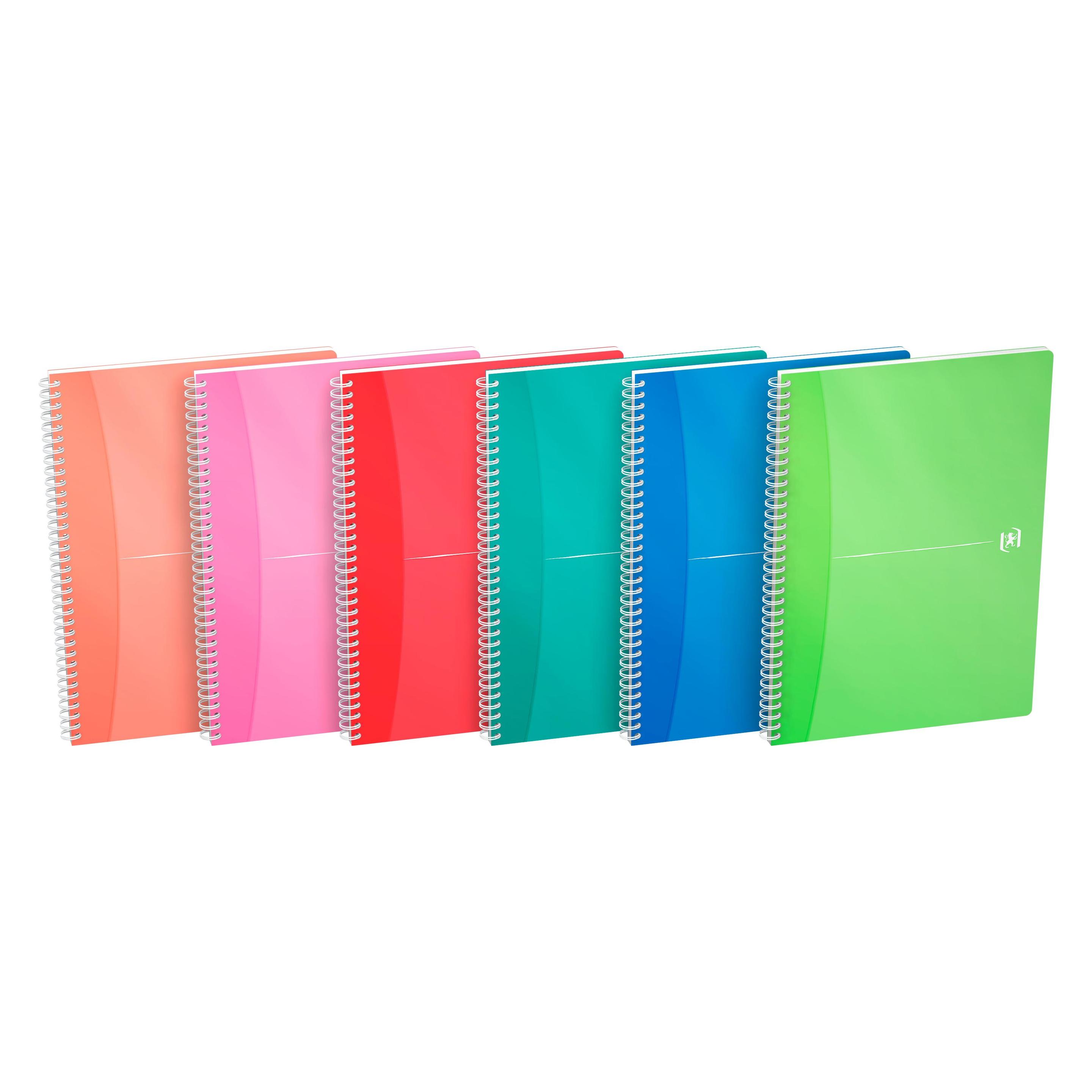 Oxford Spiralbuch MyColours (A4, Kariert) (100101864)