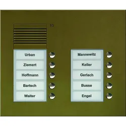 TCS PUK10/2-EB PUK TCS:BUS Audio Außenstation 10T 2Sp UP bronze PUK102EB