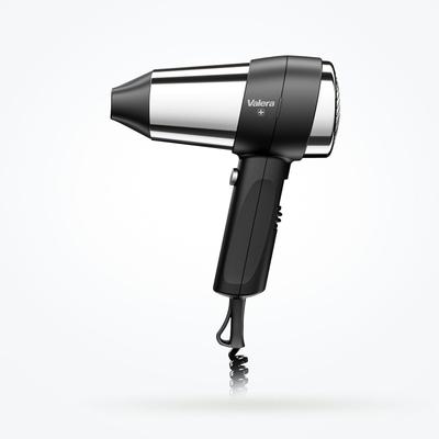 Valera Hotel-Haartrockner Action 1800 Push black, 1800 Watt, Farbe Chrom/Schwarz, 55420075