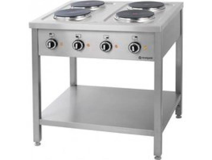 Piano de Cuisson Electrique Professionnel 4 plaques - prof. 700 - Stalgast