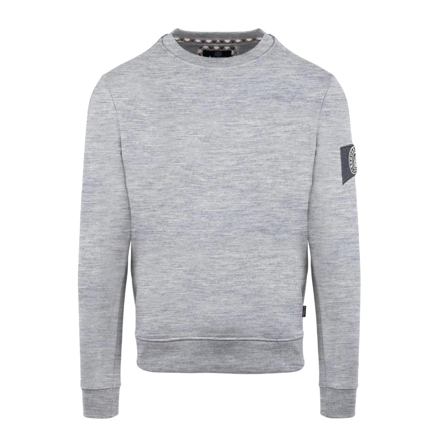 Aquascutum Heren Patch Sweatshirt (Grijs)