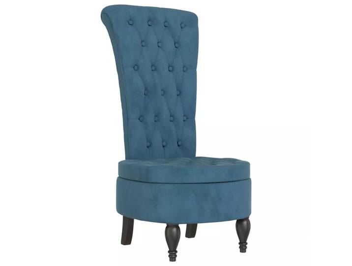 VidaXL - Stuhl mit hoher rückenlehne, One Size, Blau