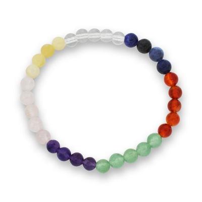 Multicolor Edelsteinarmband 6mm, J749-40