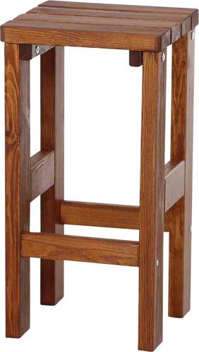 FUNSTAR M15107 Gartenhocker Kiefernholz Braun