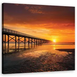 WANDBILD meer natur himmel sonnenuntergang
