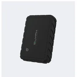 Glyph Atom EX80 – Hochleistungs-NVMe-SSD mit USB4-Typ-C (80 Gbit/s), busgespeist, mit Standortverfolgung (4 TB), Externe SSD, Silber