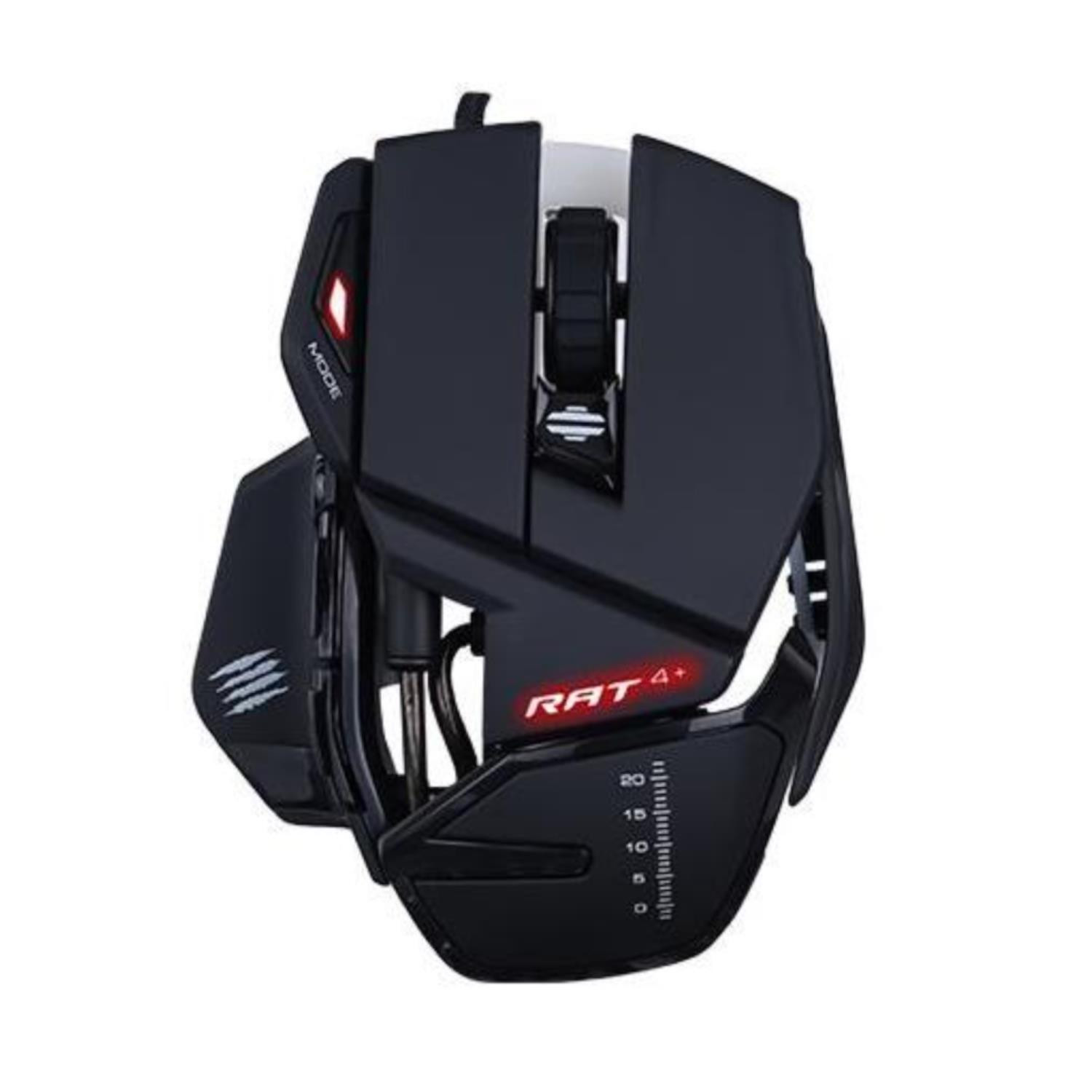 Mad Catz R.A.T. 4+ Zwarte optische gamingmuis