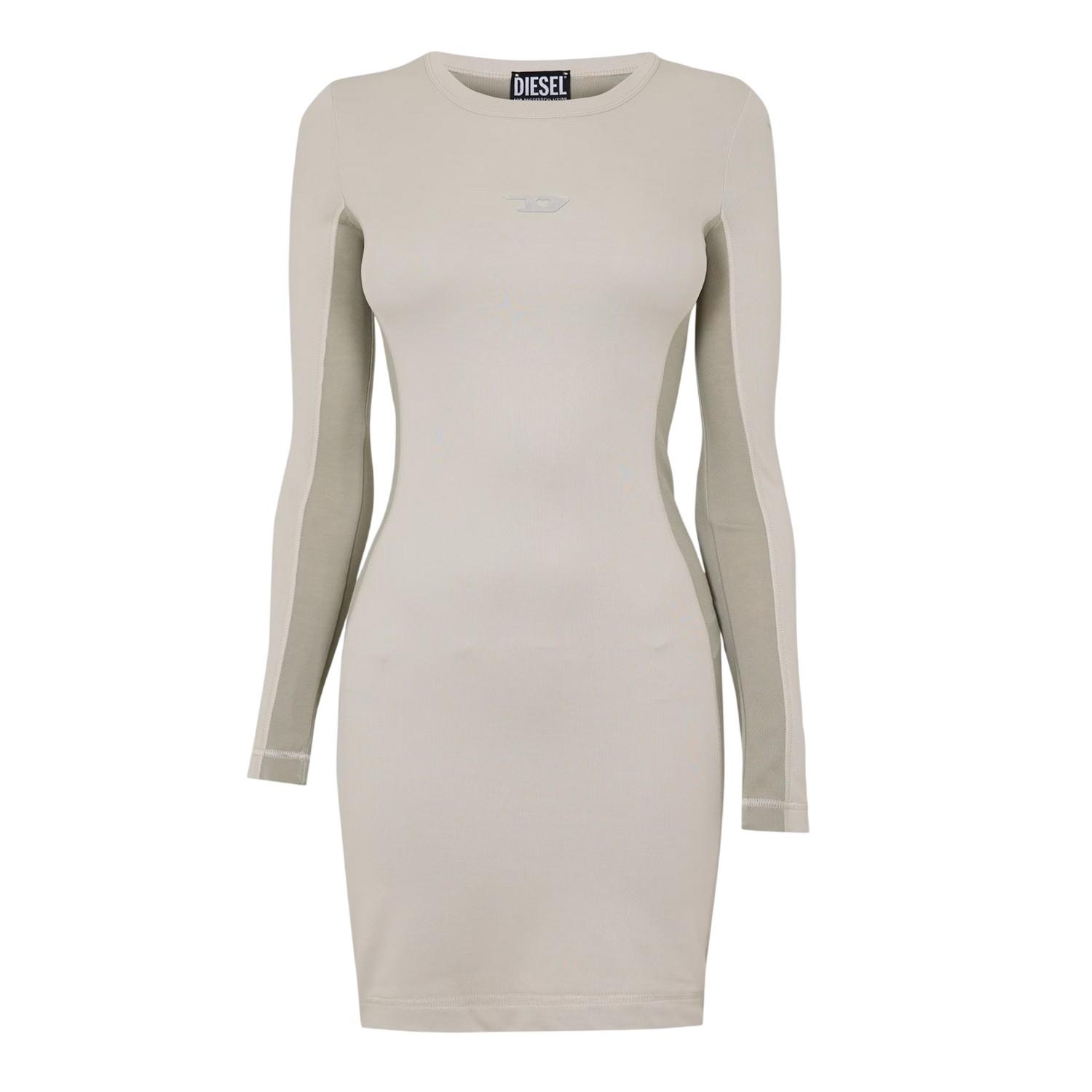Diesel Mini-jurk met ronde hals en ovale uitsnijding voor dames (Neutraal)