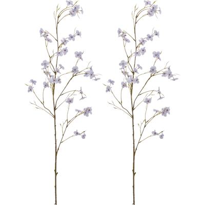 Kunstzweig CREATIV GREEN "Cornus", lila (hellblau), H:111cm, Kunststoff, Kunstpflanzen, Kunstzweig, im minimalistischen Design