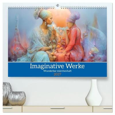 Imaginative Werke - Wunderbar märchenhaft (hochwertiger Premium Wandkalender 2027 DIN A2 quer), Kunstdruck in Hochglanz