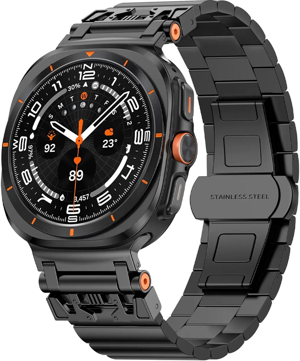 INF 47mm Schwarzes Uhrenarmband für Samsung Watch Ultra