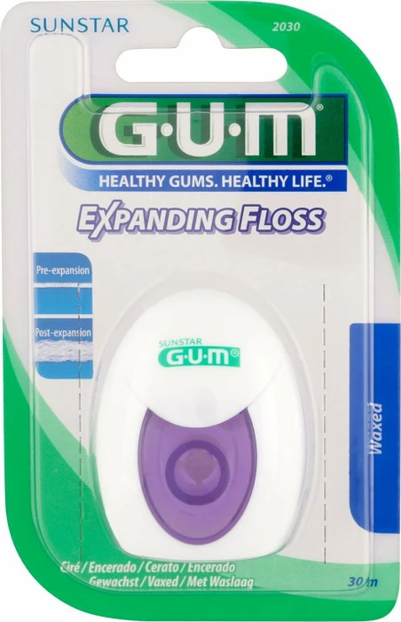 GUM Expanding Floss Flausch-Zahnseide 30 m Zahnseide