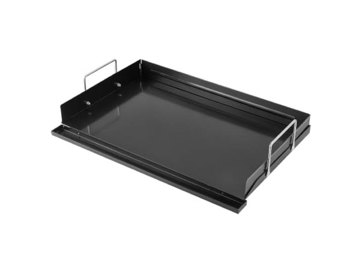 VEVOR Plancha pour Barbecue en Acier au Carbone\, Plaque Plancha 61x41 cm Pour BBQ Cuisinière à Gaz\, Surface Plane Pré-culottée\, Plaque de Cuisson Antiadhésive avec Poignée\, Répartition Homogène
