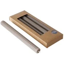 4x Boltze Home, Kerzen, Stabkerze Classic 4-er Set, Braun (4x)